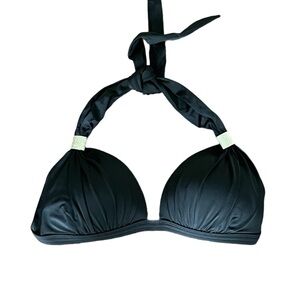 NWOT Venus Black Bikini Tie Top